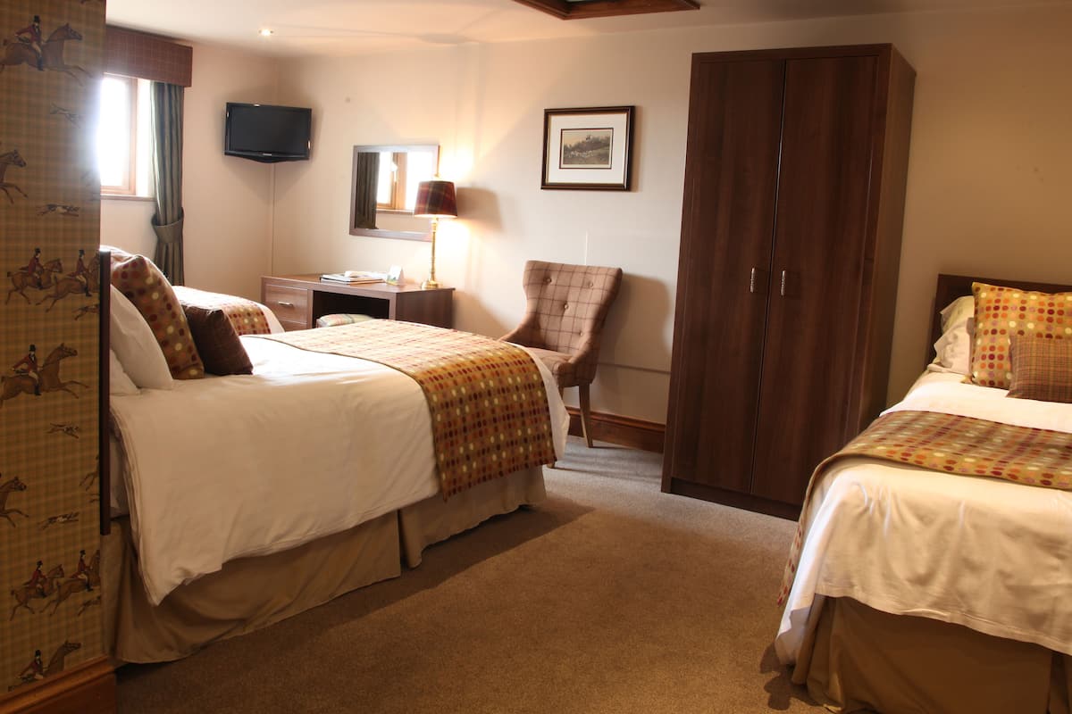 Desk, iron/ironing board, free WiFi, bed sheets