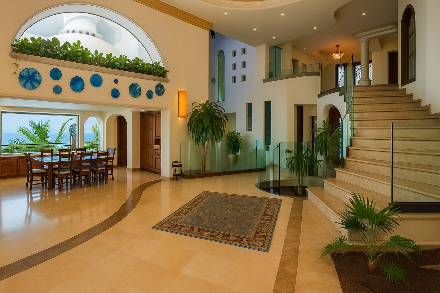 Family Villa | Living area | 60-inch Smart TV with satellite channels, Netflix, Hulu