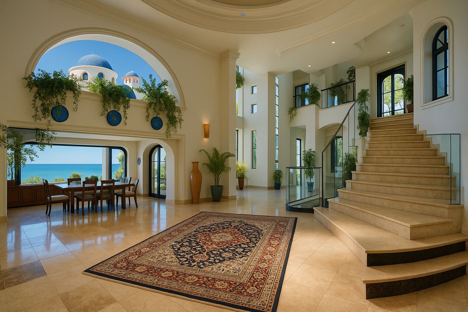 Family Villa | Living area | 60-inch Smart TV with satellite channels, Netflix, Hulu