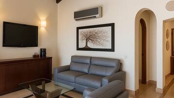 60-inch Smart TV with satellite channels, Netflix, Hulu