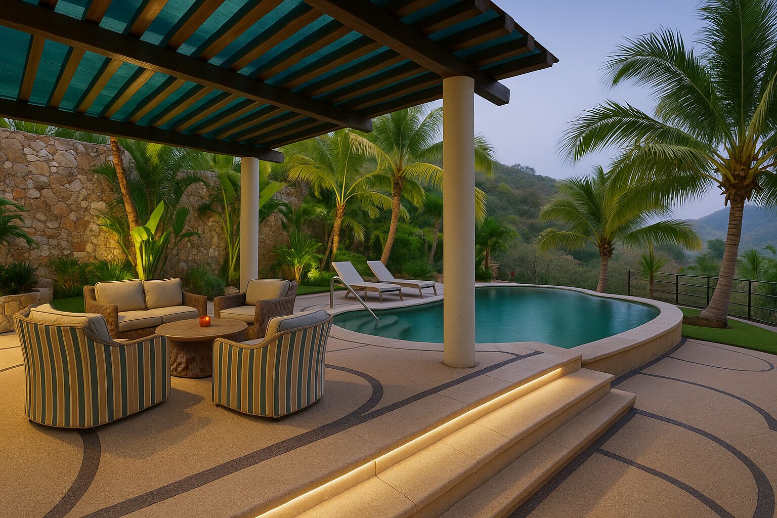 2 outdoor pools, pool umbrellas, sun loungers