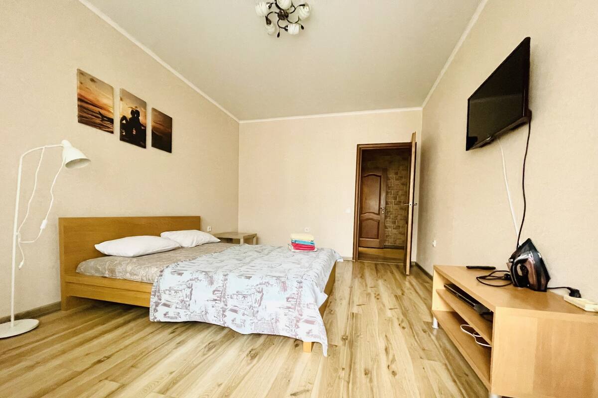 Apartemen Klasik, 2 kamar tidur, dapur | Dapur pribadi | Lemari es besar, microwave, kompor, dan mesin pembuat kopi/teh