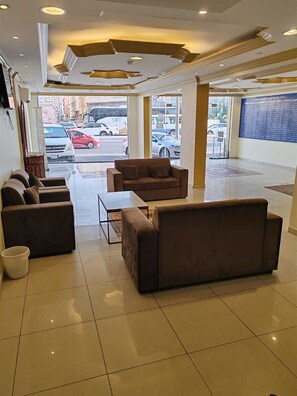 Siddeområde i lobbyen