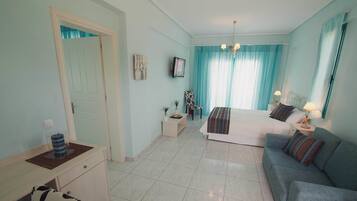 Luxe beddengoed, een kluis op de kamer, een bureau