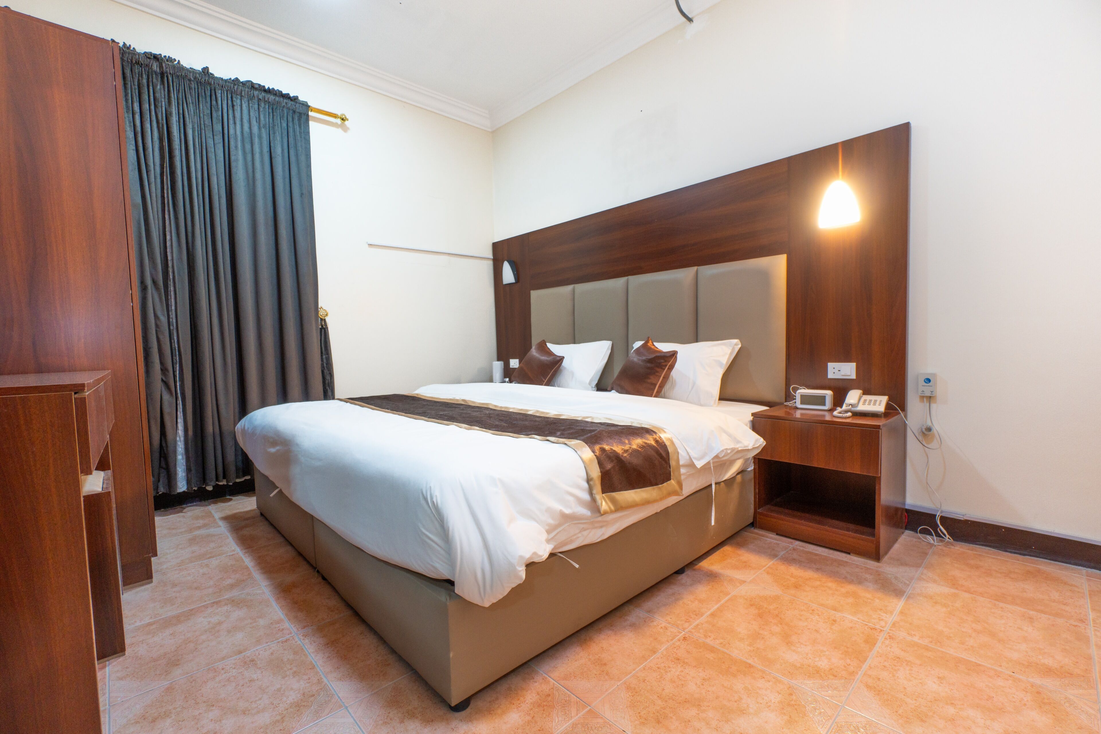 Pillowtop beds, in-room safe, blackout drapes, soundproofing
