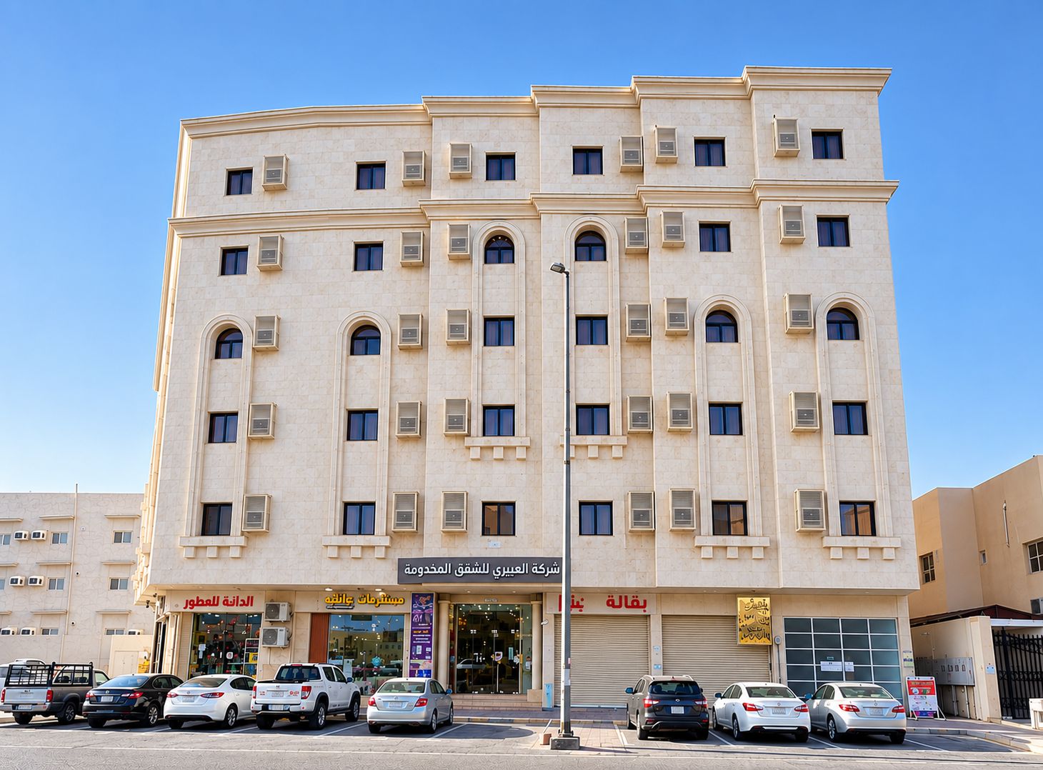 Overnatningsstedets facade