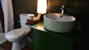 Tent on All Inclusive | Bathroom | Shower, free toiletries, towels