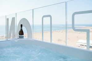 Deluxe Suite, Jetted Tub | Balcony view