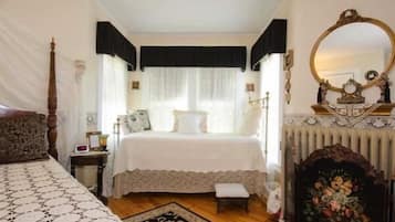 The Tower Room | Premium bedding, individually decorated, individually furnished, desk