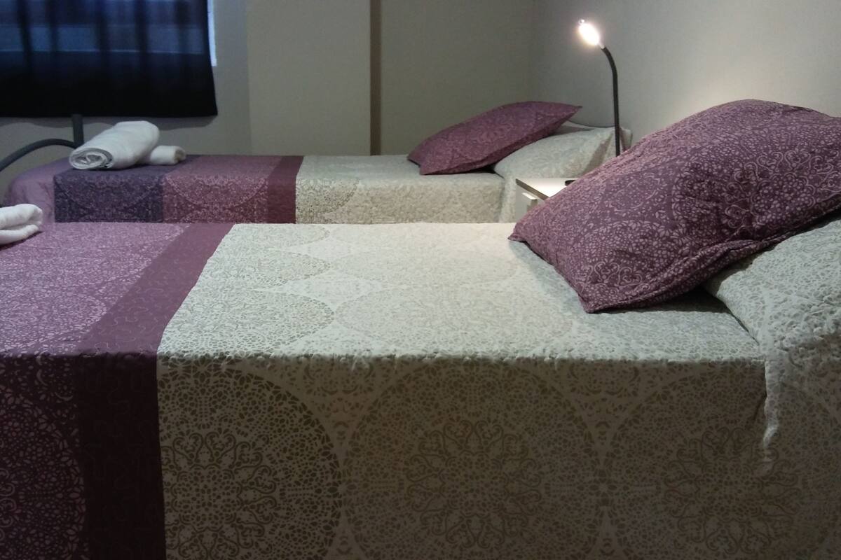 Quadruple Room, Shared Bathroom | Blackout curtains, soundproofing, free WiFi, bed sheets
