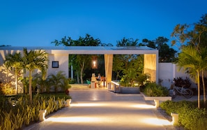 Front of property – evening/night