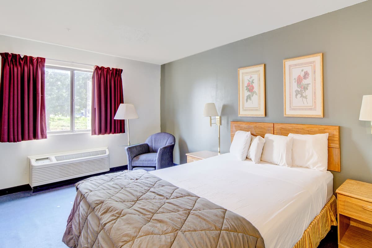 Room, 1 King Bed, Non Smoking | In-room safe, desk, iron/ironing board, free WiFi