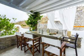 Villa Luxe, 3 chambres, vue mer | Terrasse/Patio