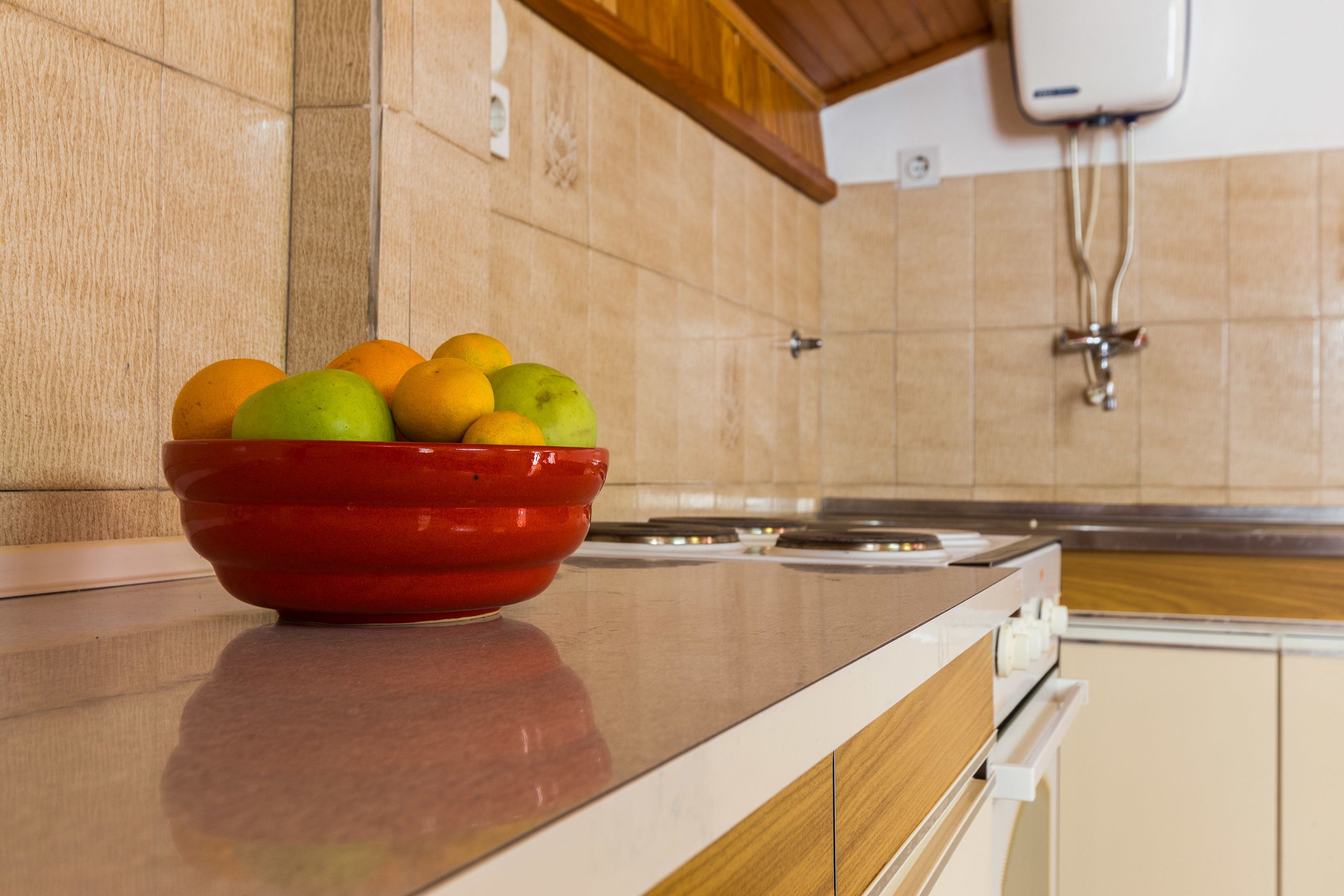 Appartement Classique, 2 chambres, balcon, vue mer | Cuisine privée