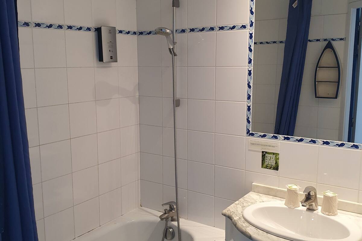 deluxe double room, bathtub | bathroom | towels