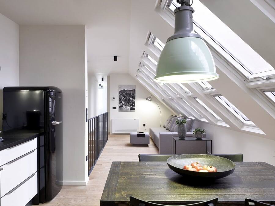 LĂ€genhet City - 1 sovrum | Vardagsrum | Platt-tv