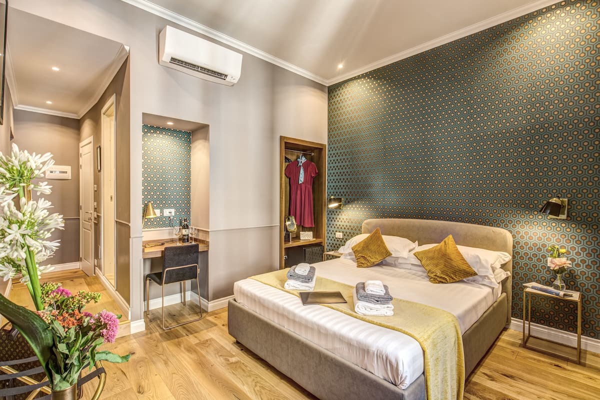 1 slaapkamer, luxe beddengoed, donzen dekbedden, een minibar