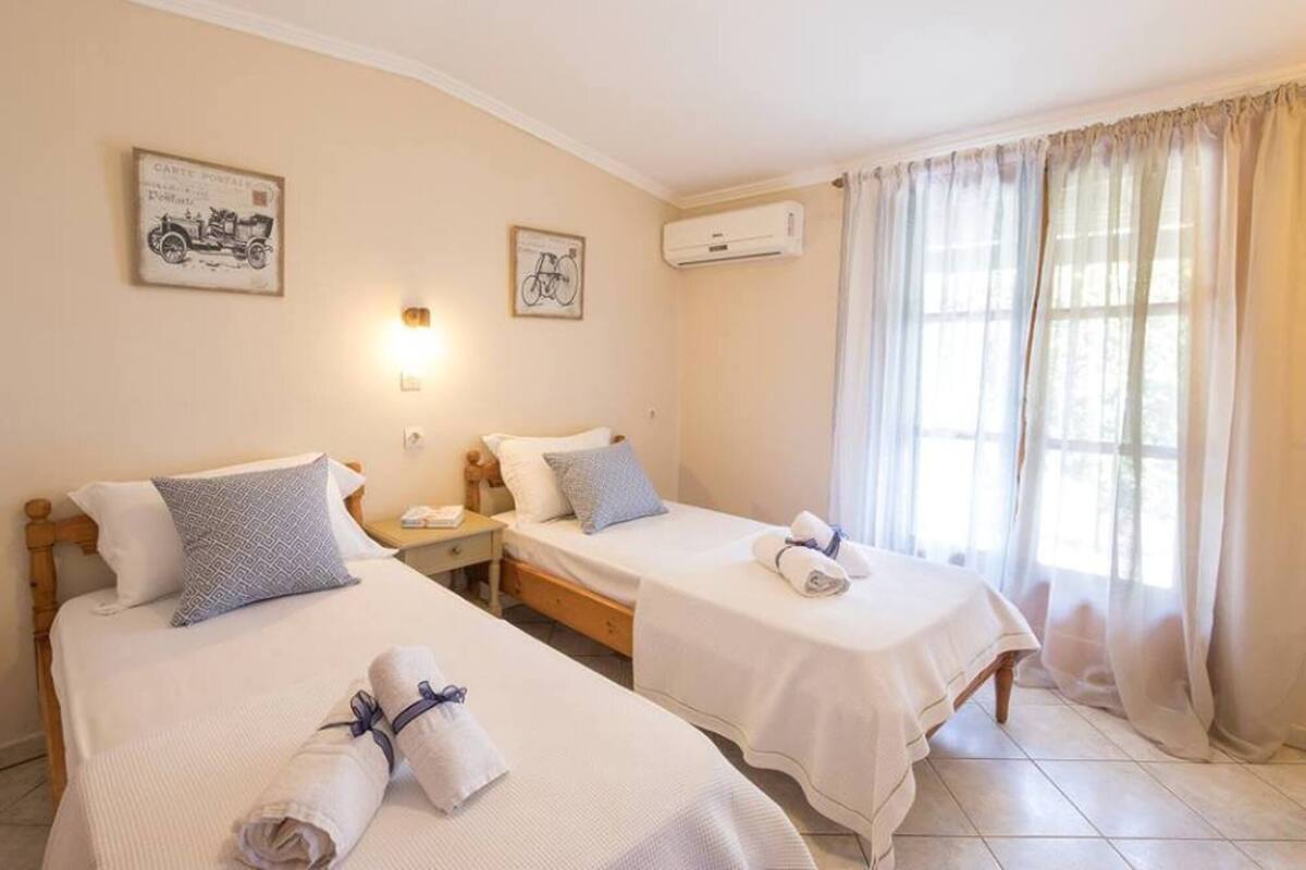 Blackout curtains, iron/ironing board, rollaway beds, free WiFi