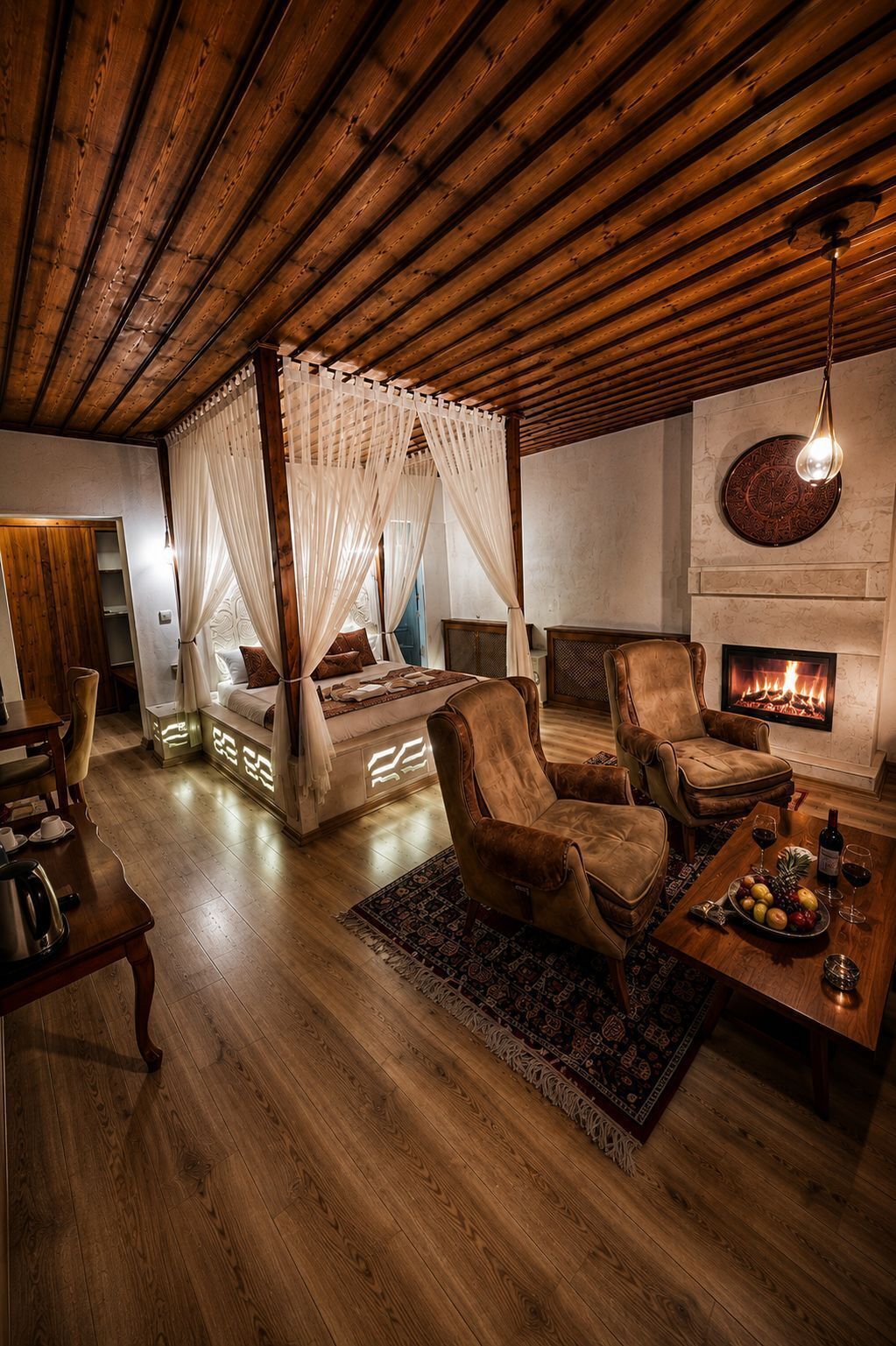 Elite Room, Fireplace | 1 bedroom, Egyptian cotton sheets, premium bedding