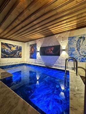 独特套房, 私人游泳池 | 1 多间卧室、埃及棉床单、高档床上用品、特色装修