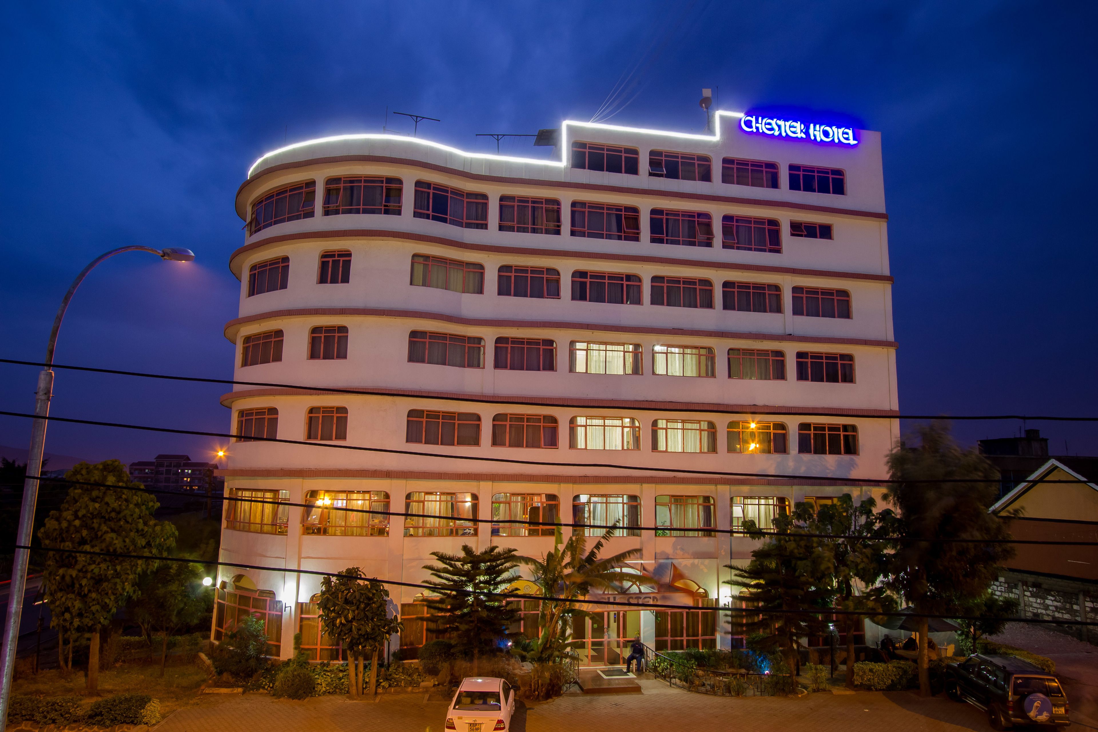 Front of property - evening/night