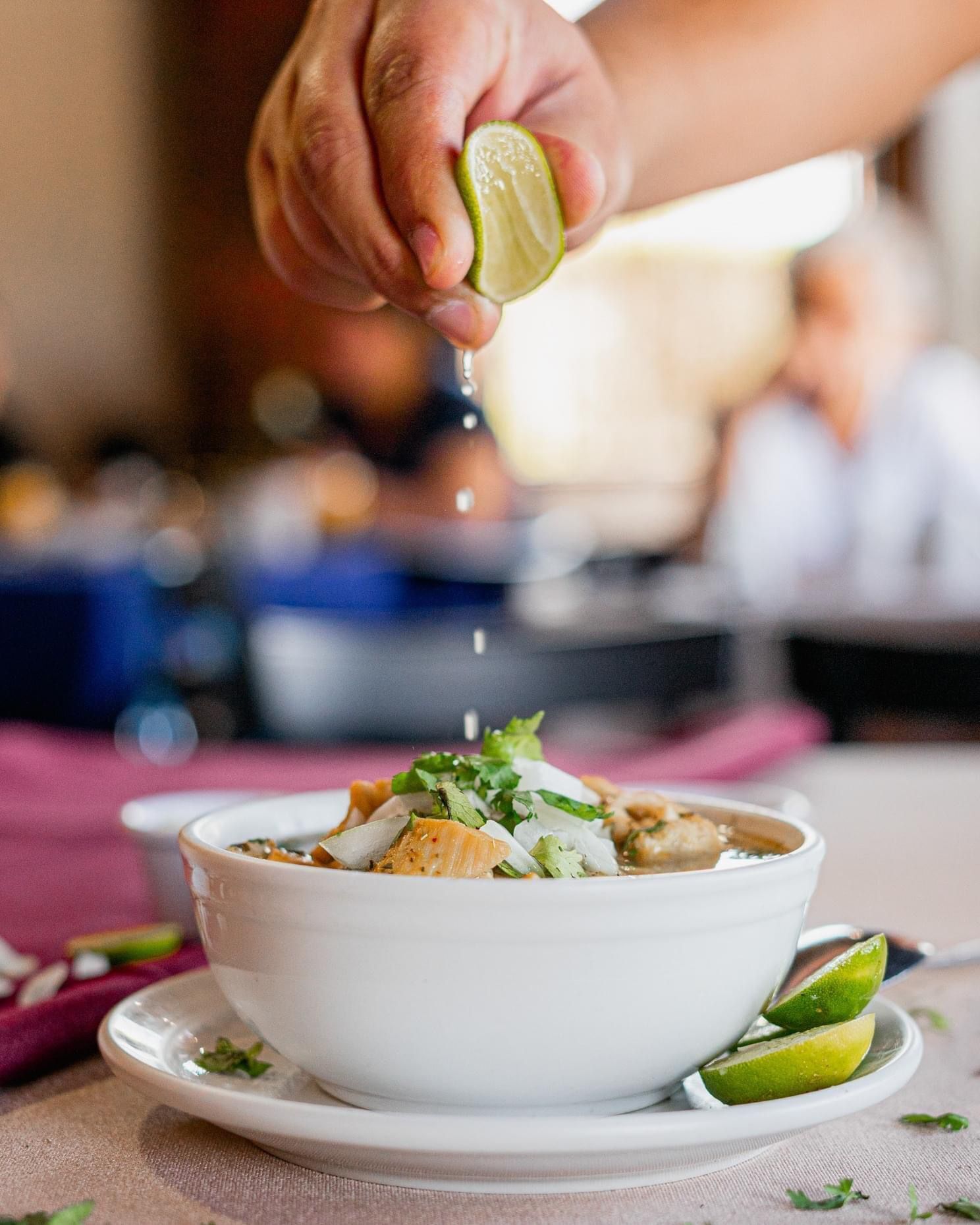 breakfast, lunch and dinner served