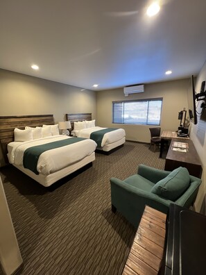 Deluxe Room, 2 Queen Beds, Refrigerator & Microwave, Mountain View | Down duvets, desk, soundproofing, iron/ironing board - Canyon Country Lodge (Escalante)