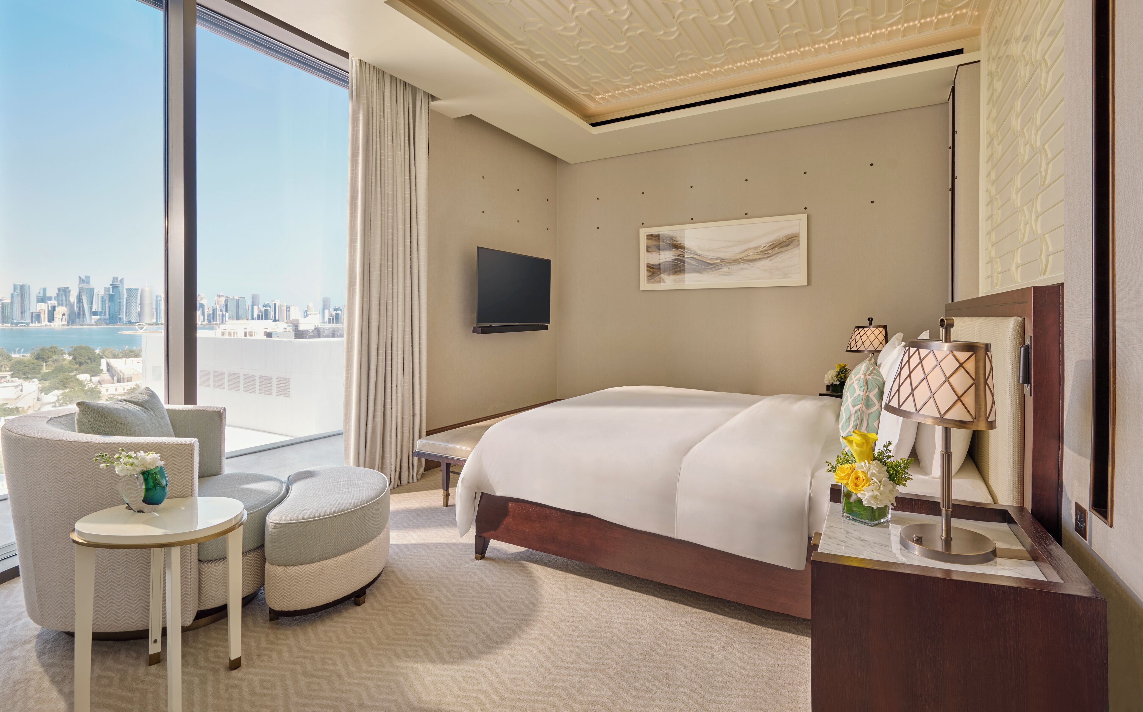 Premium bedding, down duvets, minibar, in-room safe