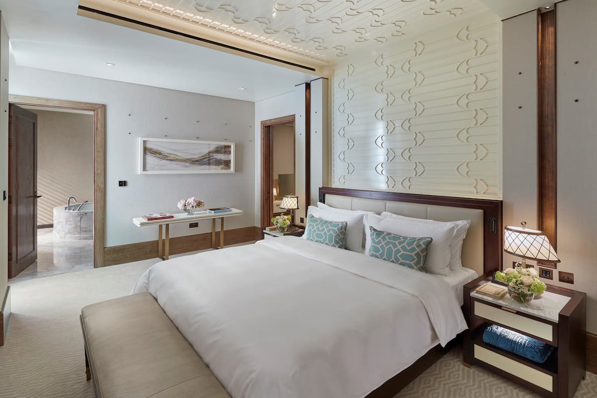 Literie de qualité supérieure, couette en duvet d'oie, minibar