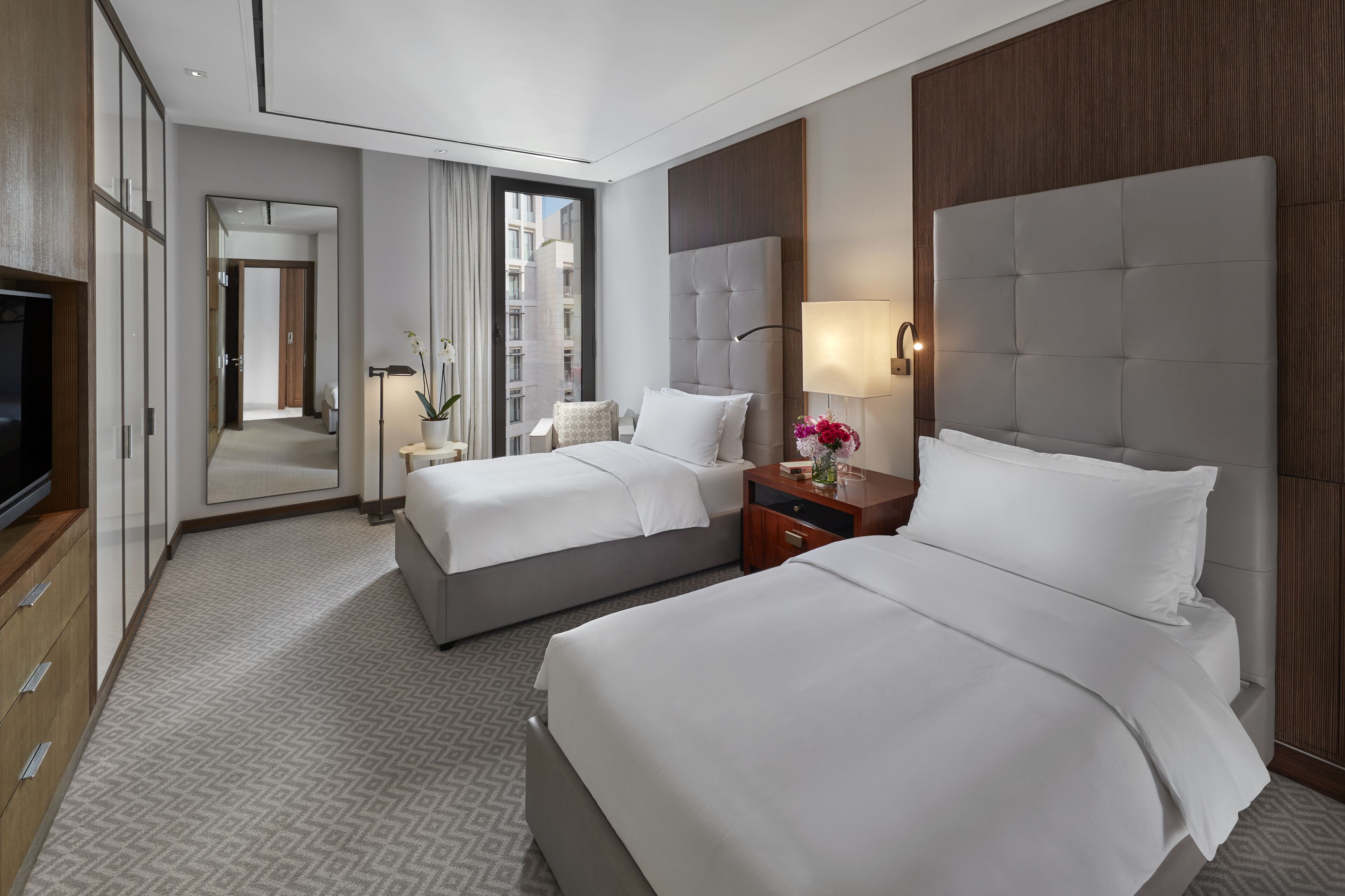 premium bedding, down duvets, minibar, in-room safe