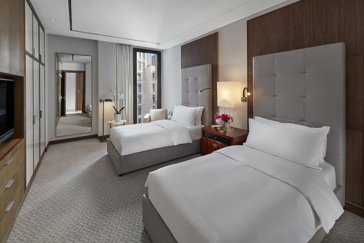 premium bedding, down duvets, minibar, in-room safe