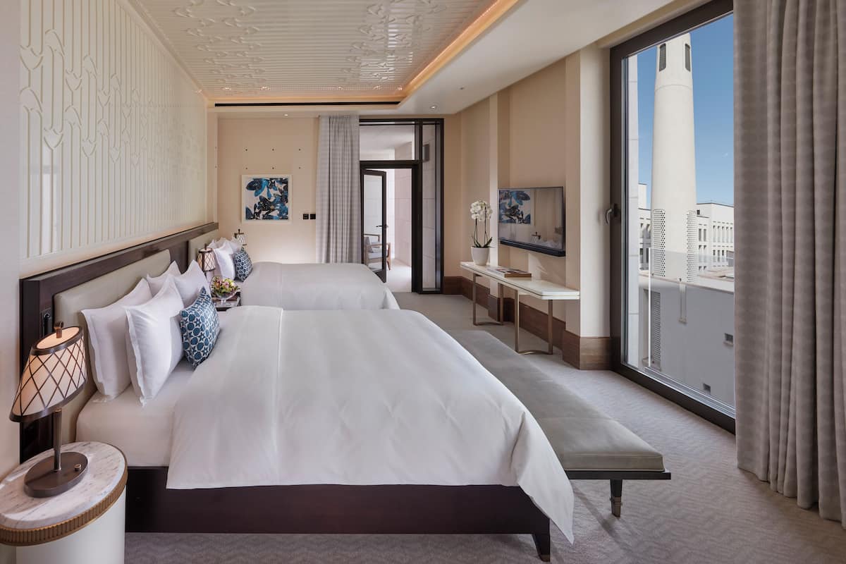 Premium bedding, down duvets, memory-foam beds, minibar