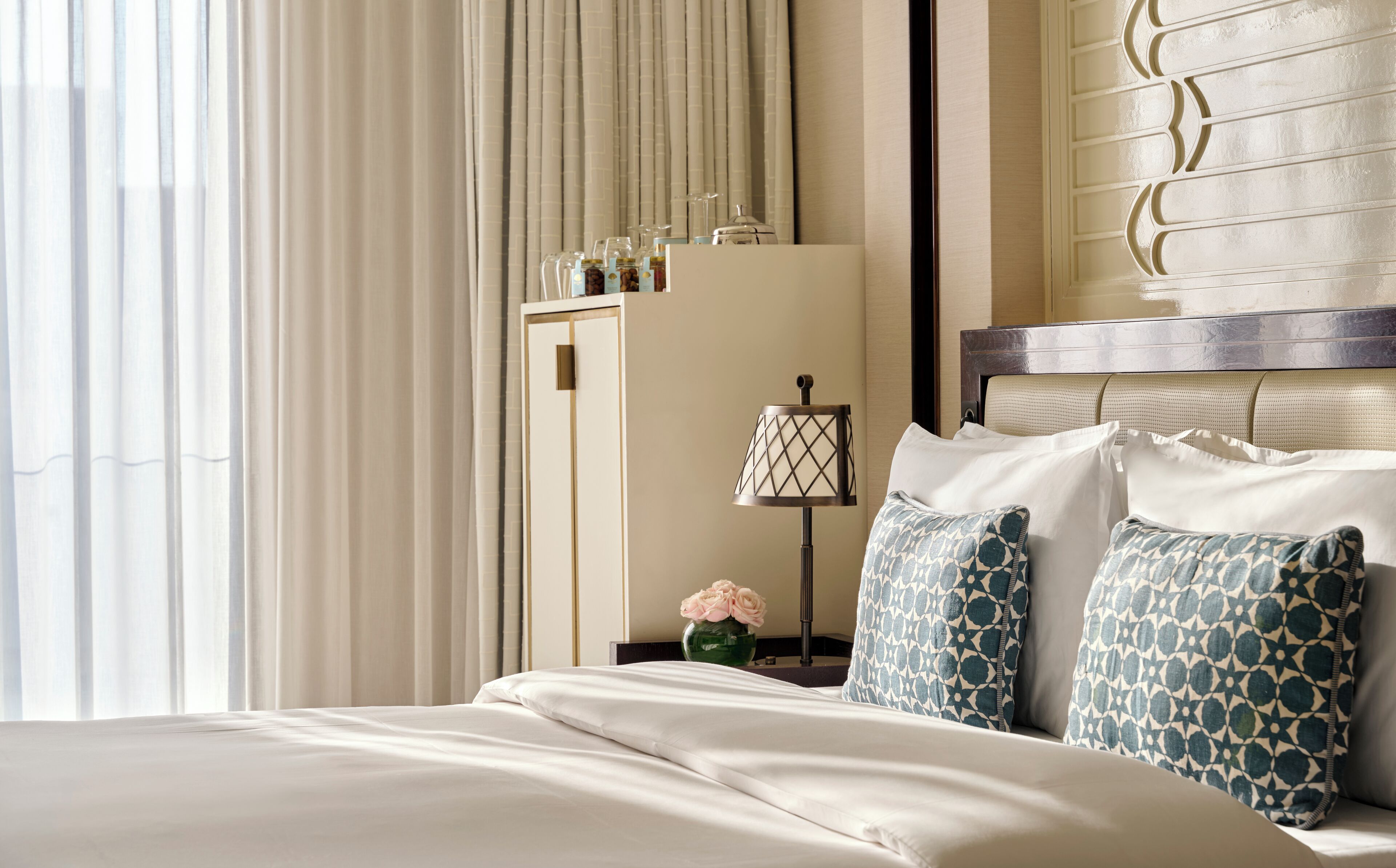 Premium bedding, down duvets, minibar, in-room safe