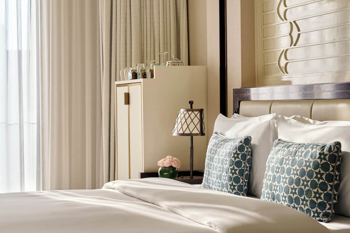 Premium bedding, down duvets, minibar, in-room safe