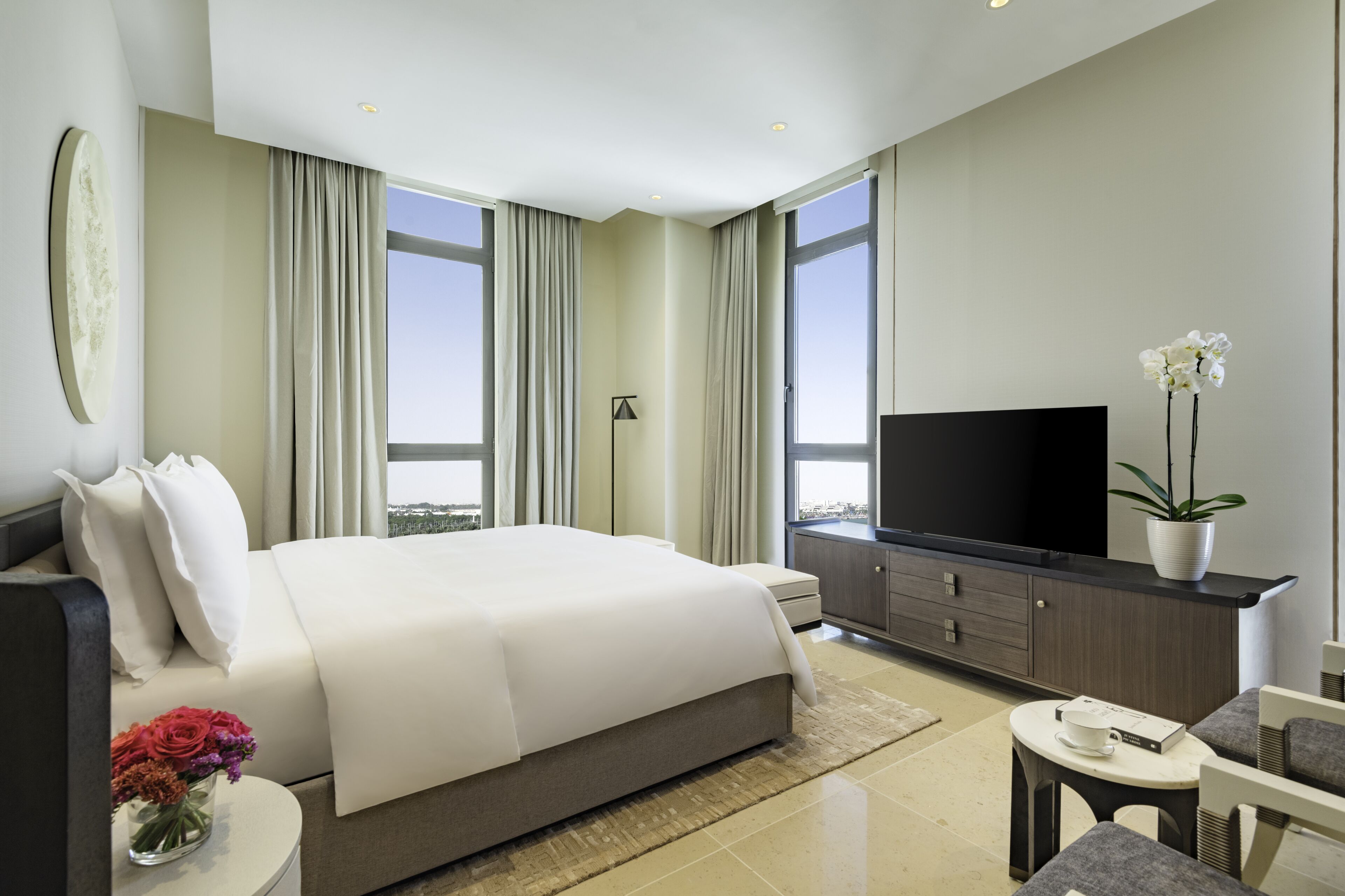 Premium bedding, down duvets, minibar, in-room safe