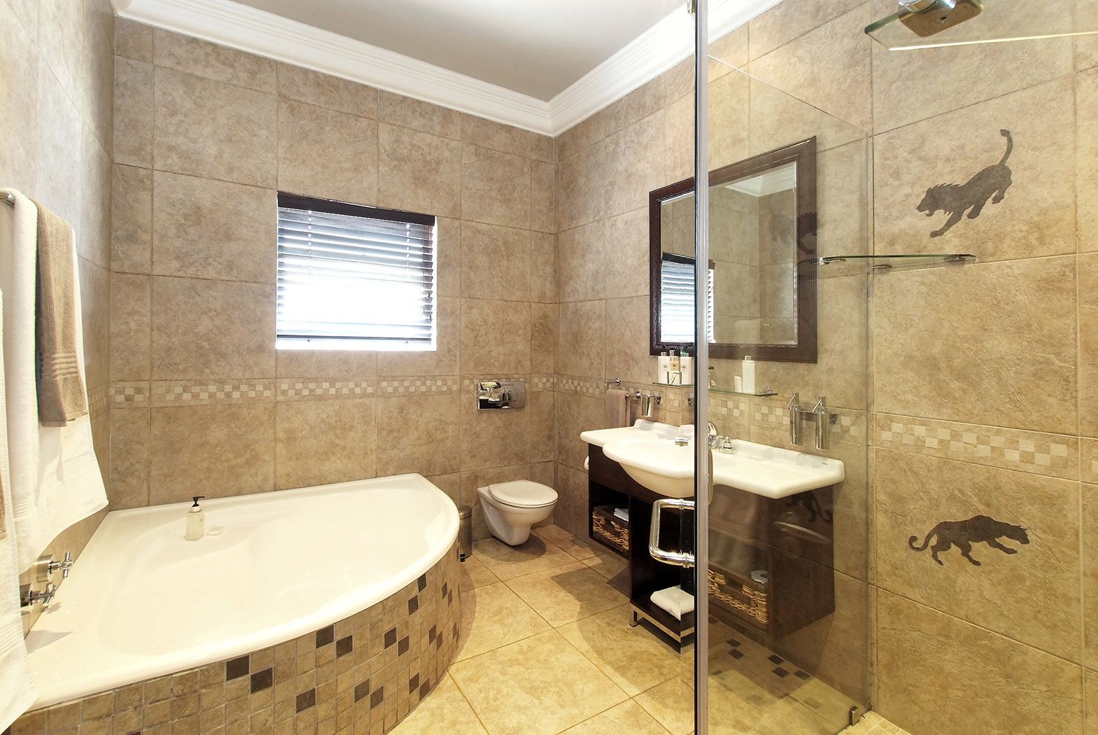 deluxe honeymoon suite  | bathroom | shower, hair dryer, bathrobes, slippers