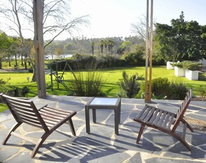 Panoramic Room, 1 King Bed, Pool View (Luxury) | Terrace/patio - Slaley Country House (Stellenbosch)