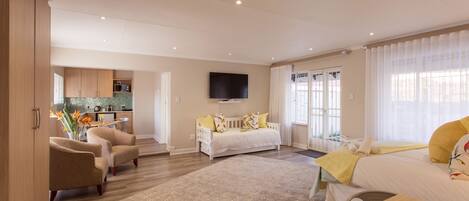 Swallow Room | In-room safe, desk, laptop workspace, iron/ironing board