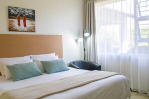 Premium appartement, 1 slaapkamer | Hypoallergeen beddengoed, individueel gedecoreerd