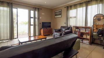 Basic House | Living room | 40-inch TV with satellite channels