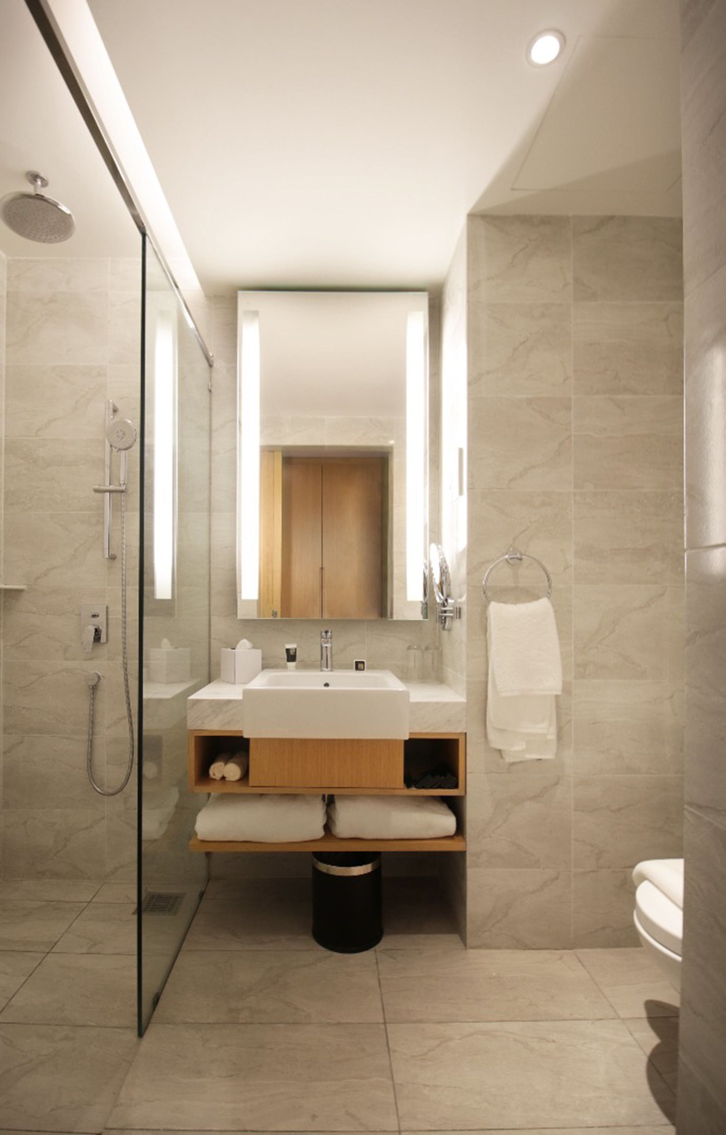 shower, free toiletries, hair dryer, bathrobes