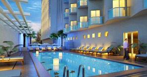 Outdoor pool - Hôtel New Day (Algiers)