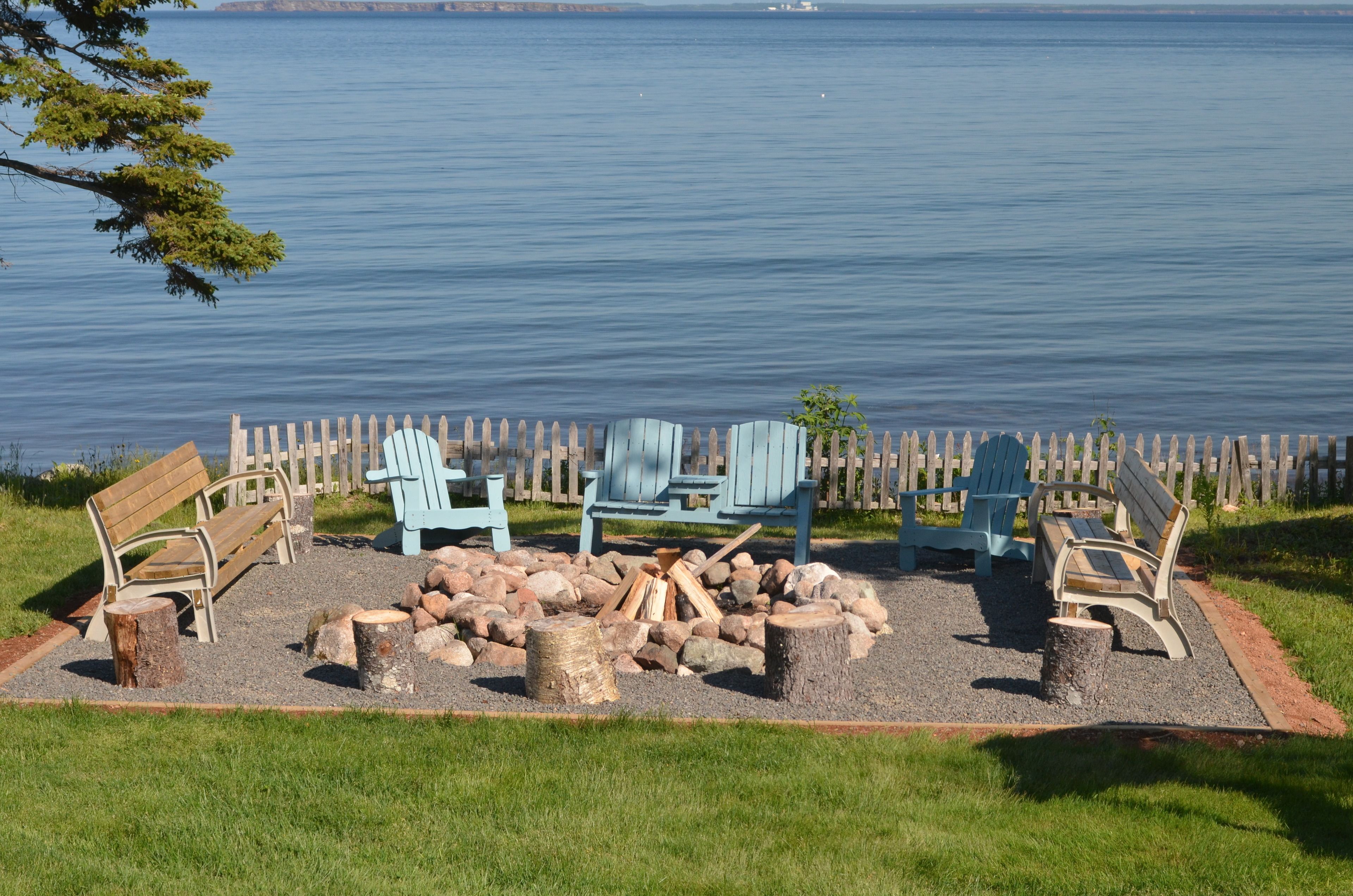 On the beach, fishing