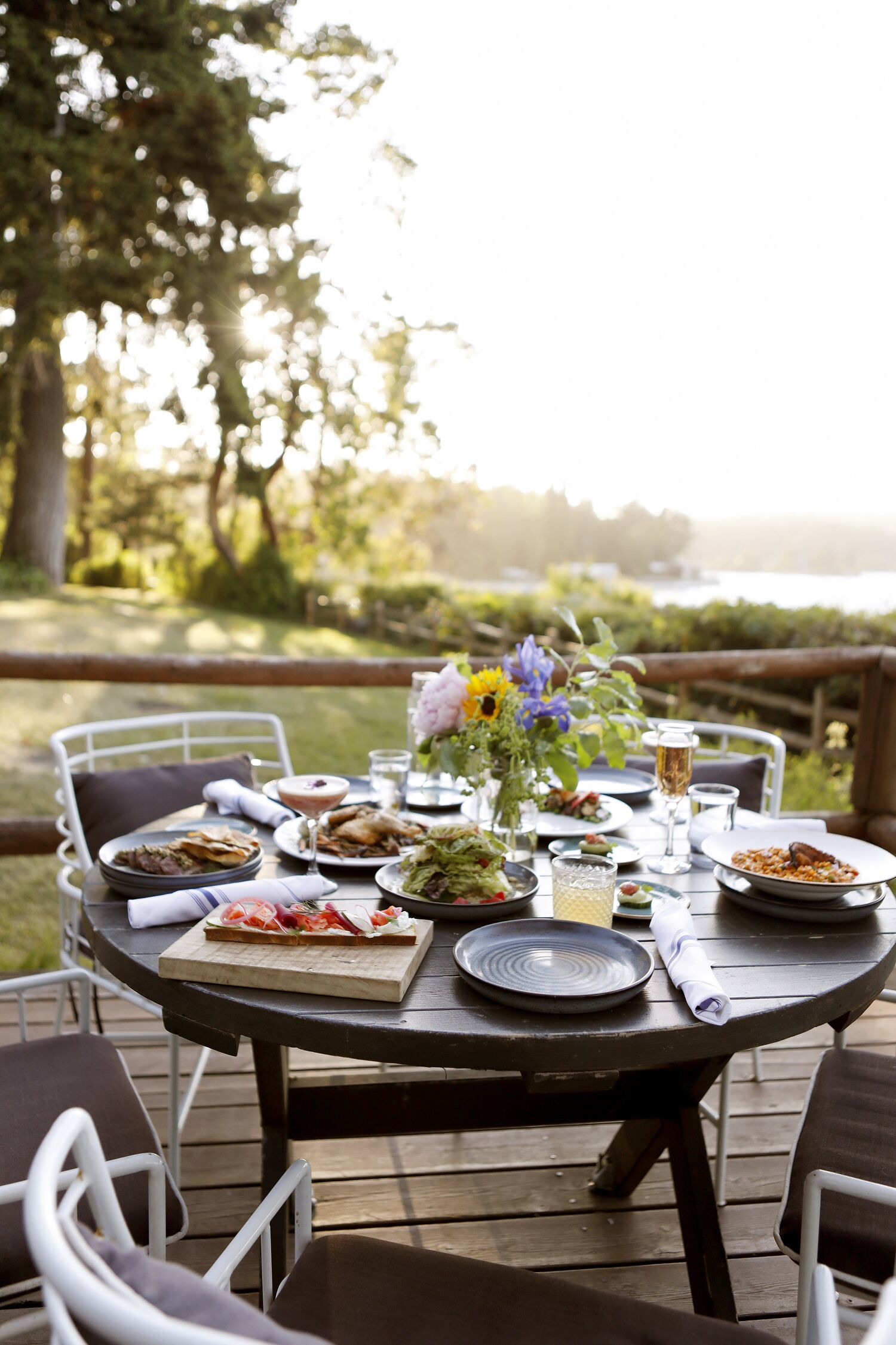 dinner served, local cuisine, sea views