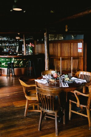 Dinner served, local cuisine, ocean views