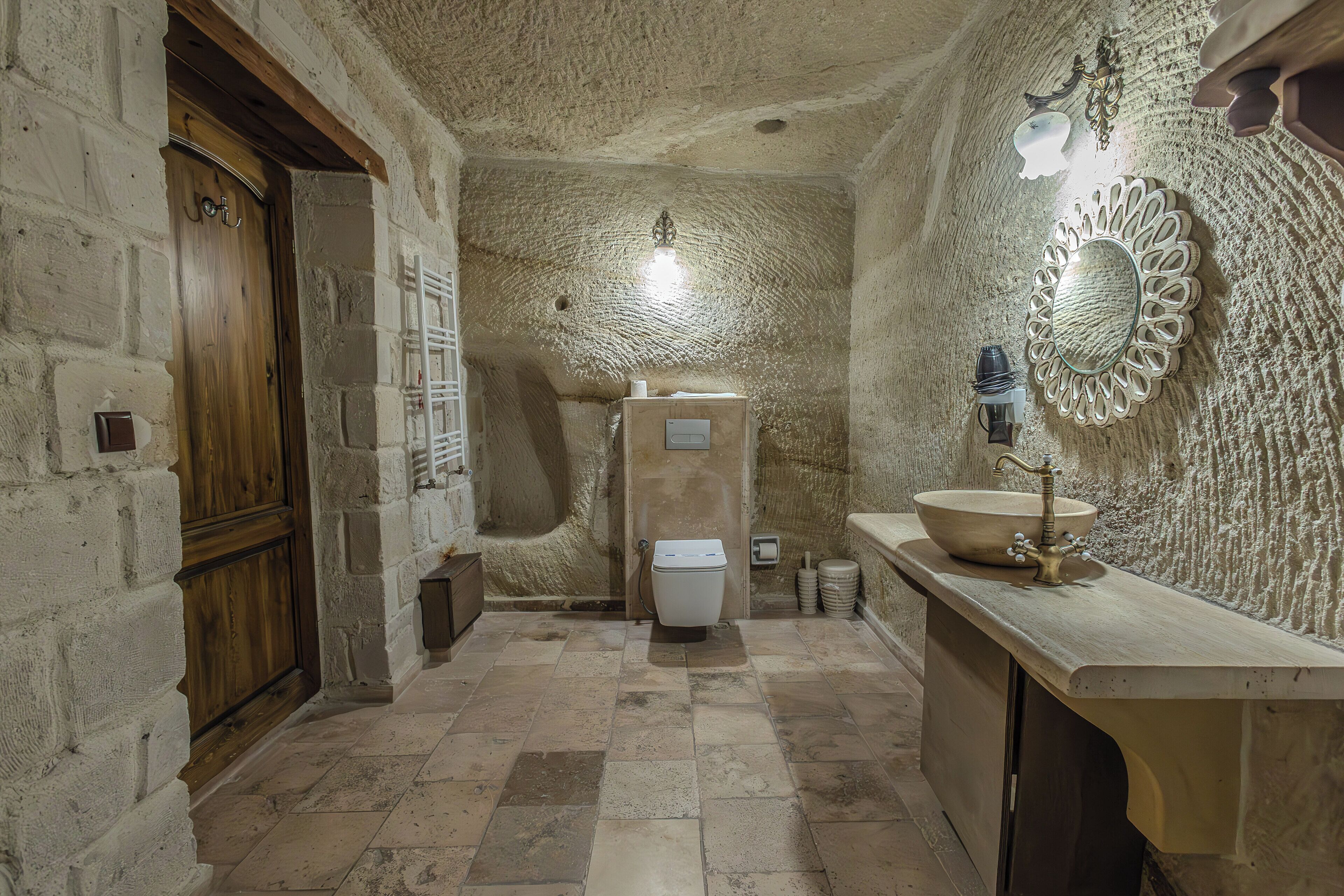 family suite | bathroom | free toiletries, hair dryer, slippers, towels