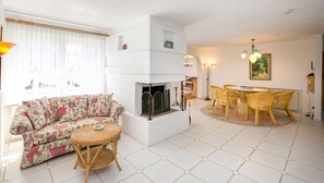 Villa, 3 Bedrooms | Living area | LCD TV - Villa Euphoria (Thasos)