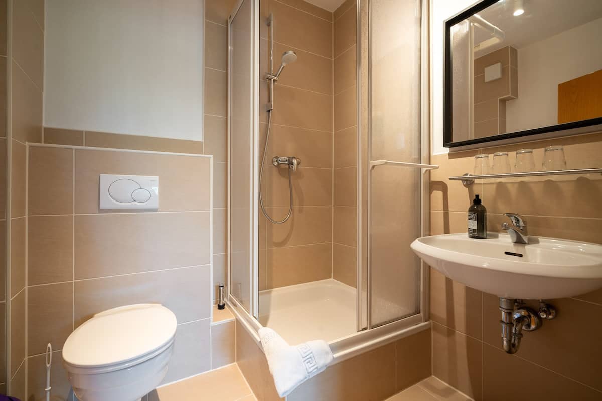 apartment, 1 bedroom, kitchenette | bathroom | hair dryer, towels, shampoo