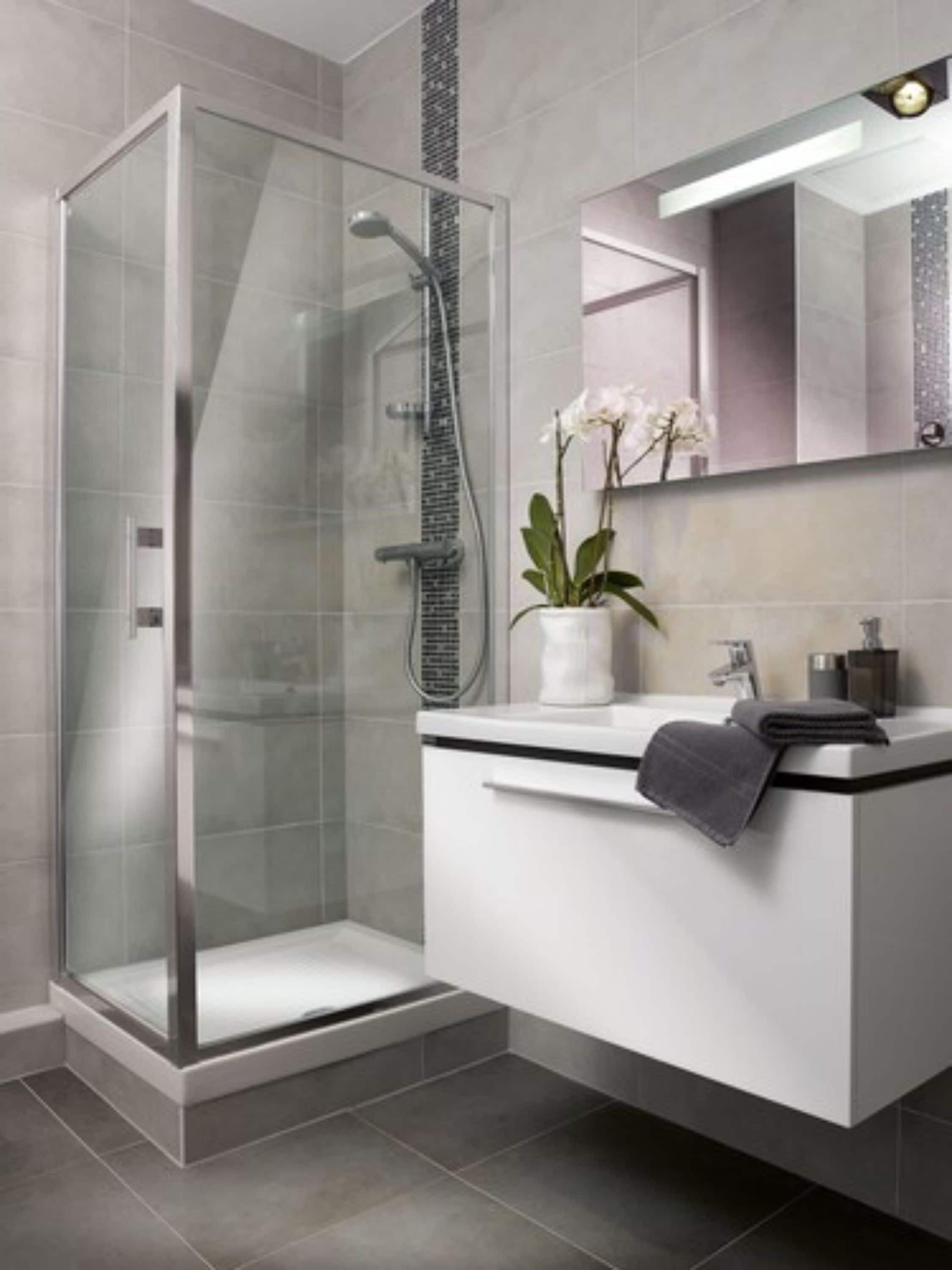 Studio Confort | Salle de bain | Douche, sèche-cheveux, serviettes fournies