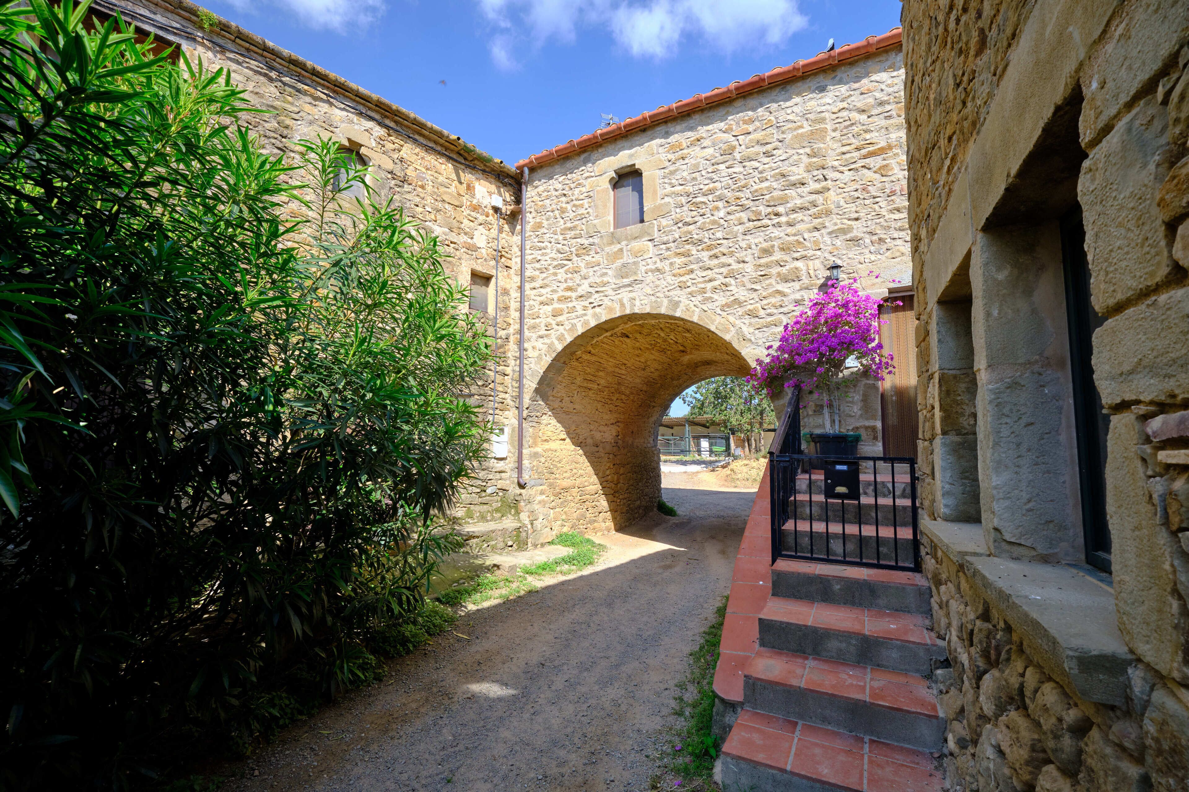 Uitzicht op de binnenplaats